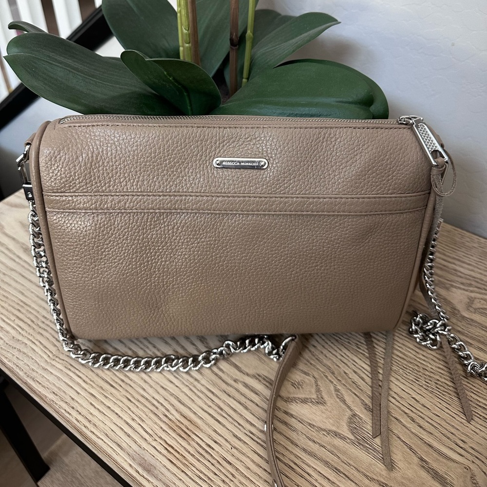 REBECCA MINKOFF Leather Crossbody Bag in Sandrift - Picture 9 of 11